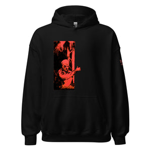 Hitchhiker - Hoodie with Red Design