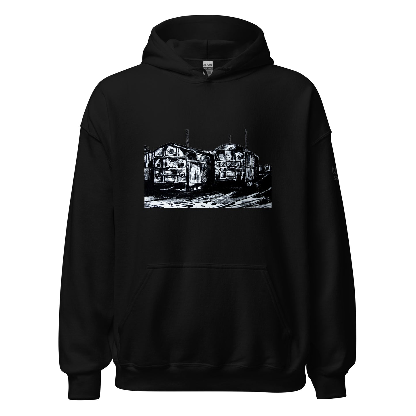 T Canvas - Front Print Hoodie