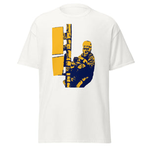 CCTV - Classic Tee with Orange-Blue Design