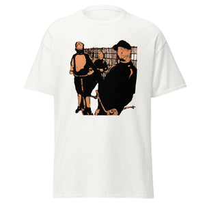 Spitting Around - Classic Tee with Orange Design