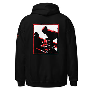 Shadow Play Red - Hoodie with Back Print