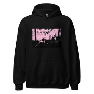 Night Shift - Hoodie with Pink Light Design