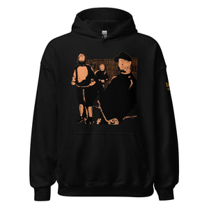Spitting Around - Hoodie with Orange Design