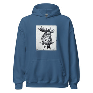 Moose Sparrow Original - Hoodie with Front Print