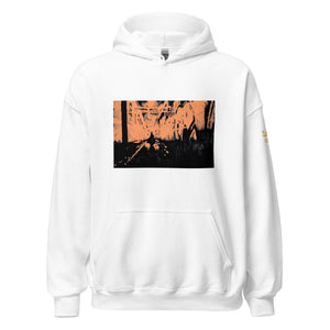 Night Shift - Hoodie with Orange Light Design