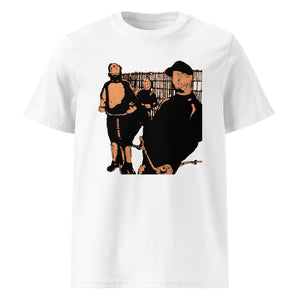 Spitting Around - Orange Design Organic Tee